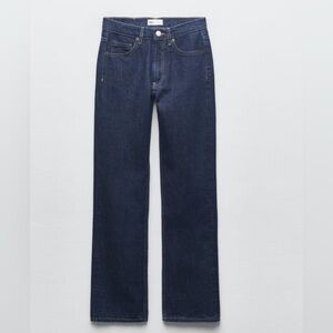 Zara TRF Mid-Rise Straight Leg Boyfriend Jeans